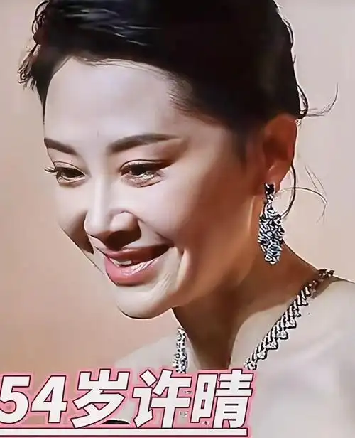 54岁许晴活动生图曝光!皮肤白皙满脸皱纹似大妈,脸部僵硬似假人|妆容|