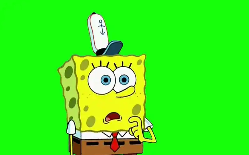 绿幕素材海绵宝宝微笑看简介