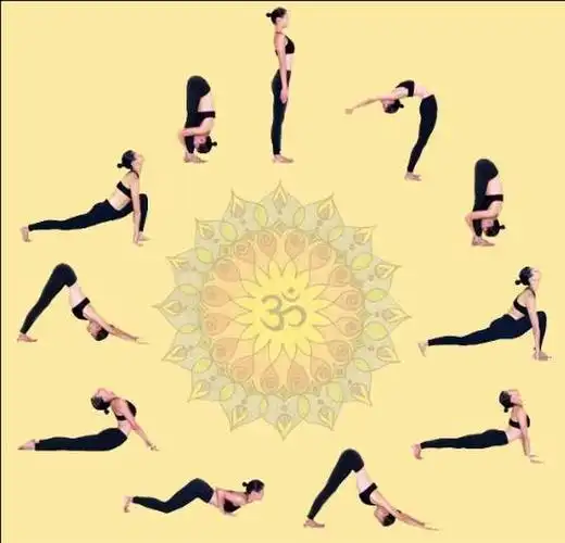 美俪阿萨娜瑜伽拜日式