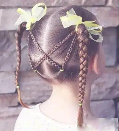 只会麻花辫也能让女儿美成小公主 女童个性麻花辫编发图片(3)