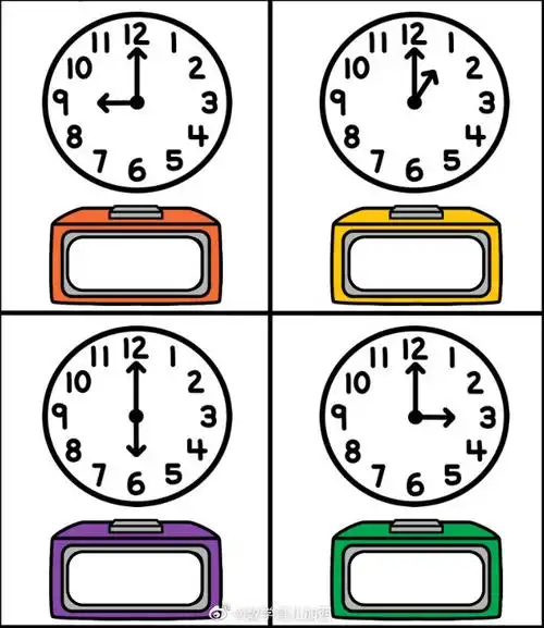 数 学 启 蒙##时间练#整点和半点