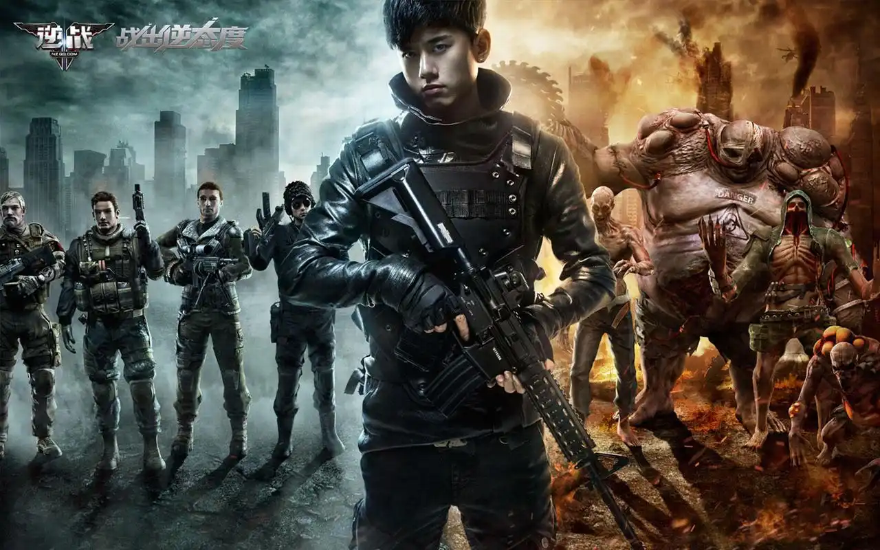 张杰代言《逆战》游戏桌面壁纸下载高清大图预览1920x1200_游戏壁纸