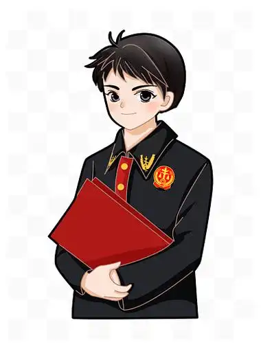 法律 i>人 /i> i>物 /i>元素套 i>图 /i>手绘男法官