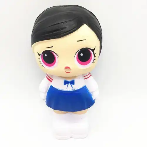 厂家直销亚马逊爆款现货squish减压仿真玩具lol惊喜娃娃pu慢回弹_新彩