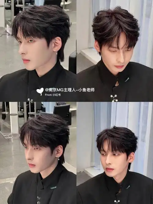 男生烫发  #男士烫发  #男生发型  #纹理烫  #摩根烫  #微分碎盖