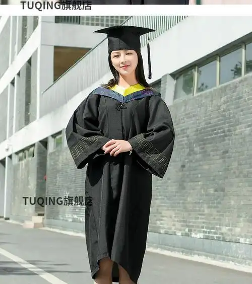 学士学位服大学生毕业礼服文科理科工科毕业季礼服硕士博士艺术文学