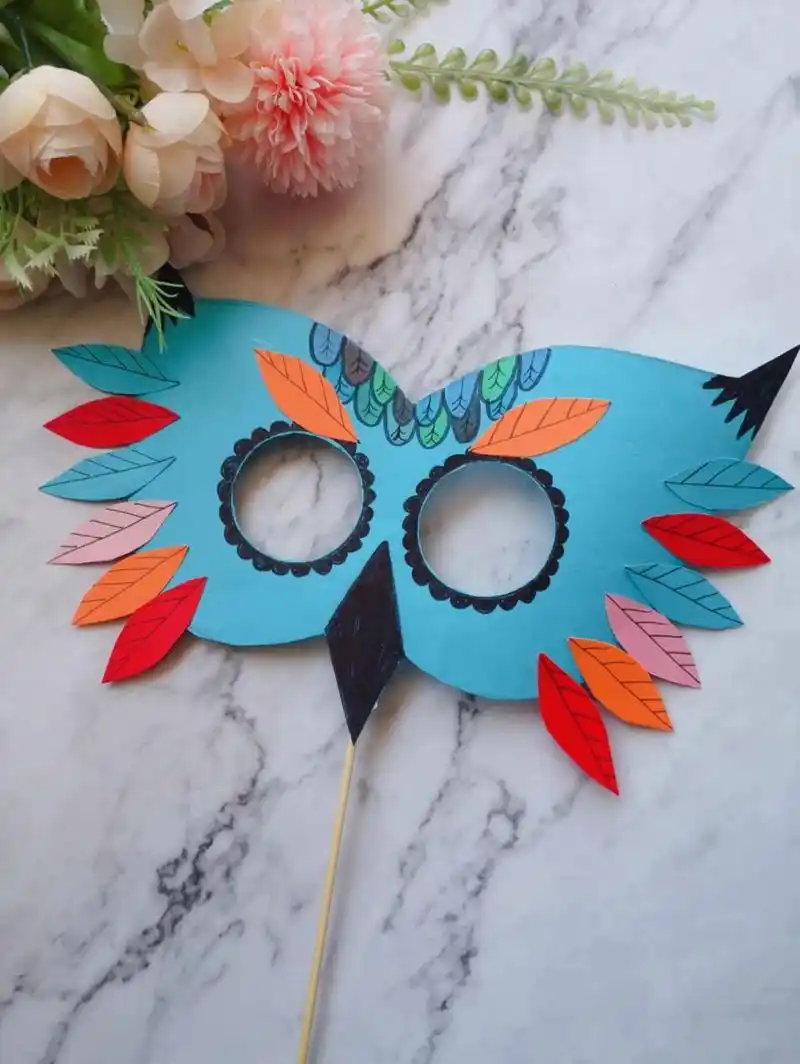 漂亮有趣的手工面具 一起带孩子制作吧,简单有趣!