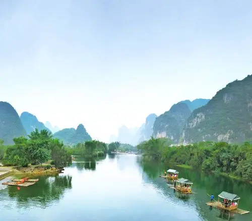 一幅真实的桂林山水画卷,跃现眼前