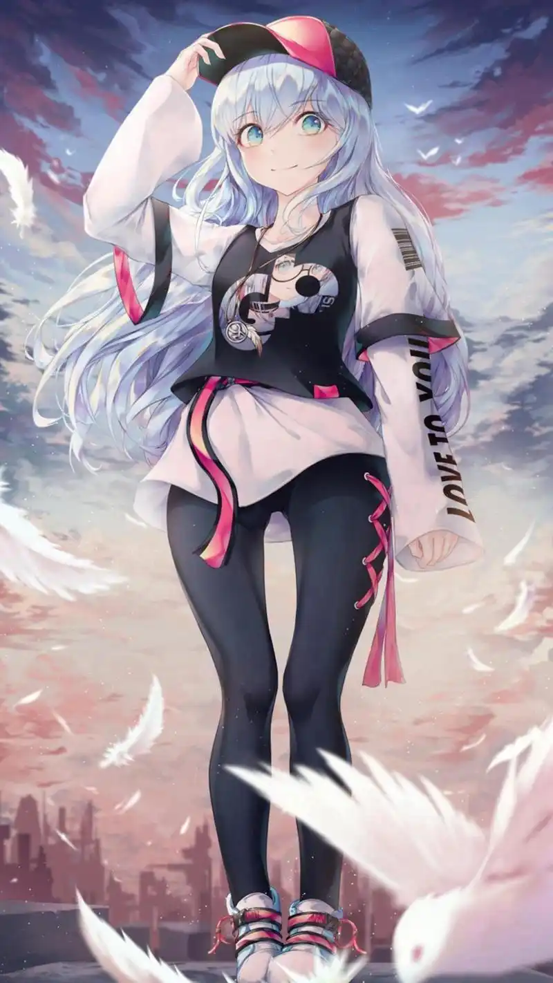 二次元性感动漫美女精美手绘插画