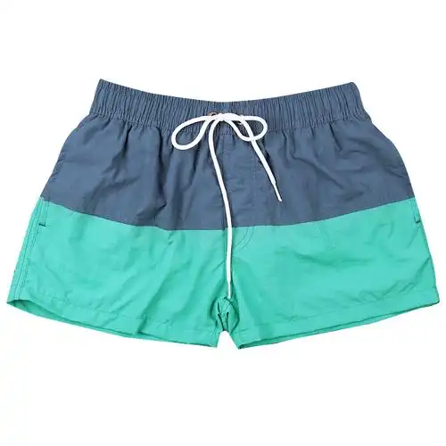 泳裤男宽松平角沙滩泳裤运动休闲跑步游泳三分短裤带内衬沙滩裤