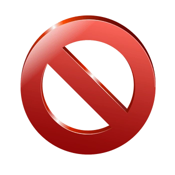 红色禁止图标