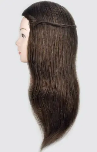 现货漂染假发头模教习头练习用全真发美发模特头烫拉卷剪盘发头模