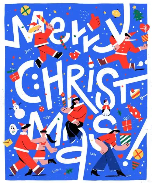 新知达人, 2020圣诞节创意海报灵感参考!