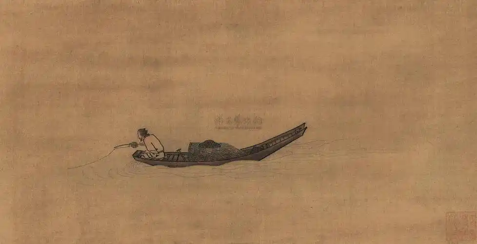 马远寒江独钓图