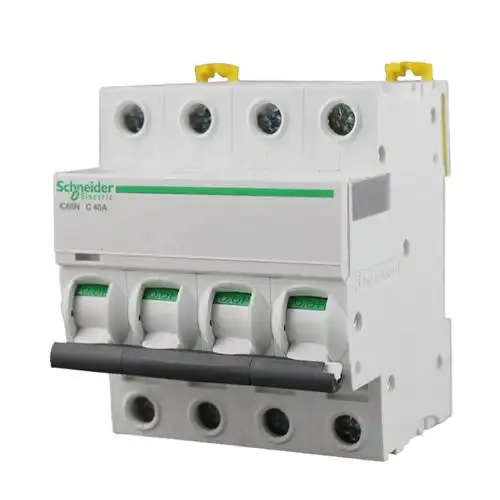 施耐德 小型断路器 家用空气开关ic65n 4p c10a原装正品 全新现货