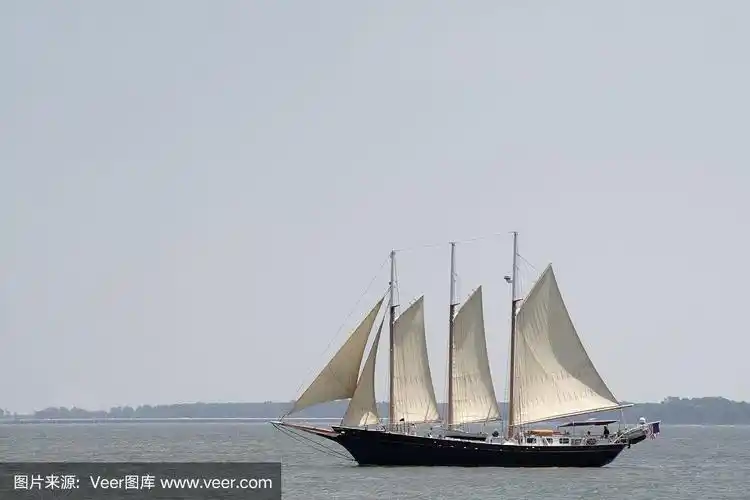 约克号的纵帆船