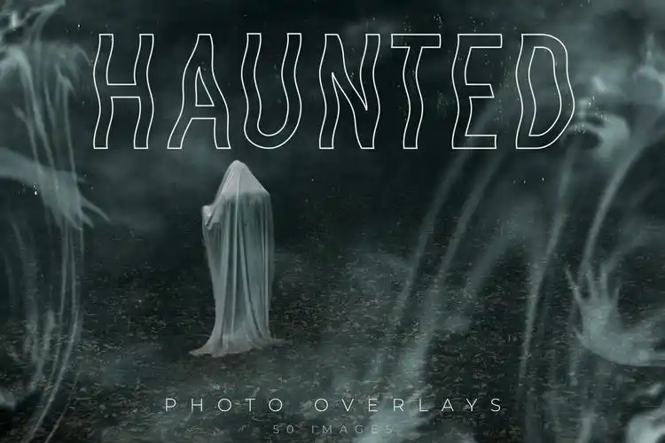 万圣节必备的烟雾恐怖鬼怪鬼影元素素材包下载jpgatn