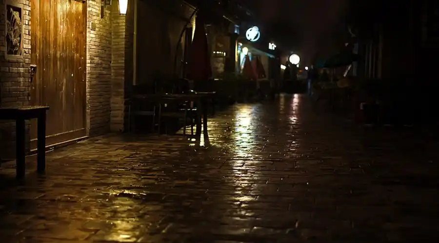 标题:雨夜之宽窄巷子(2组)