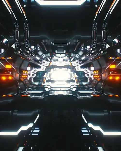 c4d场景金属工业科幻机械科技未来3d模型工程临摹作品