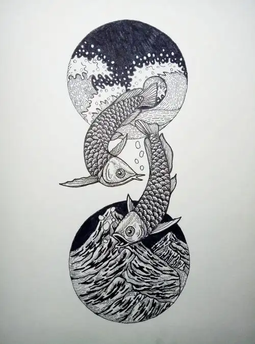 简画一夏……黑白创意