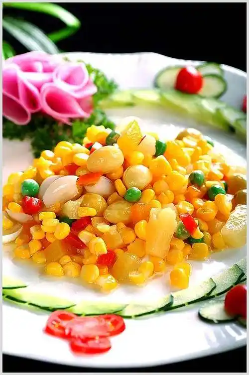 歪菜小炒-杂果炒玉米