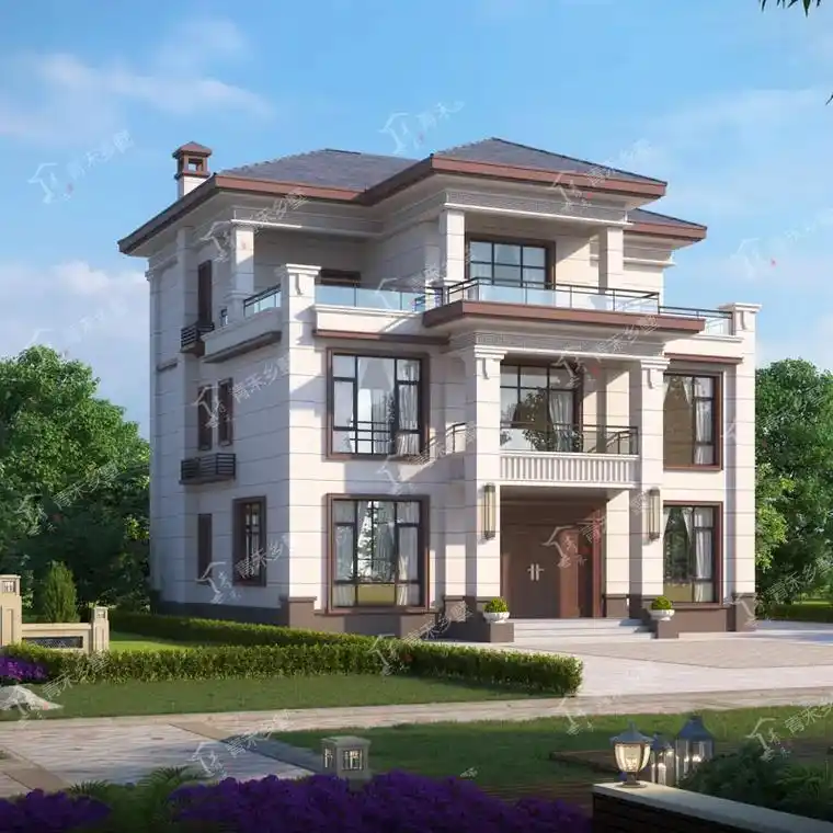 12x13米三层大气农村自建房设计图.还不知道怎么建房?看 - 抖音