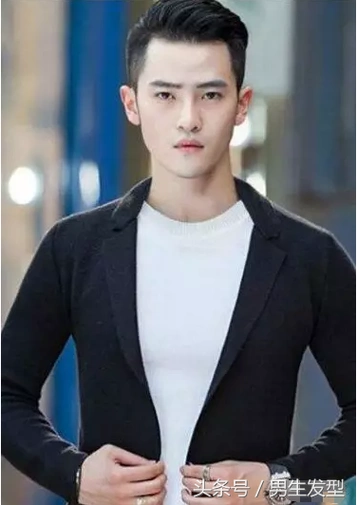 2,男生脸型有这4个特征,非常适合"背头"发型,很帅