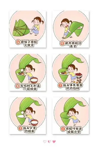 包粽子的六步骤
