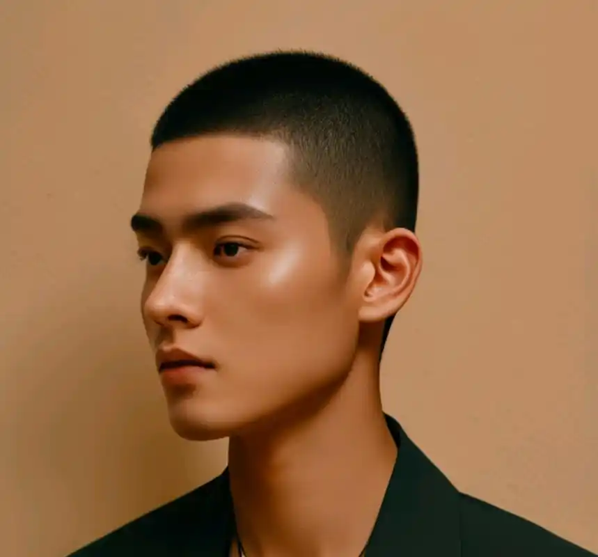 寸头是一种经典的男士发型,而超短寸头则将这种经典发挥到了极致.