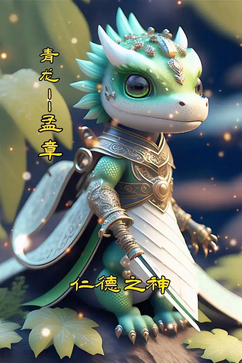 四大神兽--q版.青龙掌管时间万物的生机和道义.白虎掌管肃杀 - 抖音