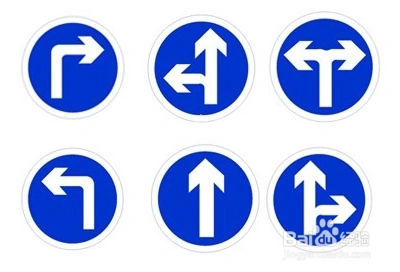 快到路口时,听教官指令,是掉头,还是左转,还是右转.