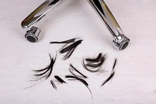 剪头发,地面,美发店,特写