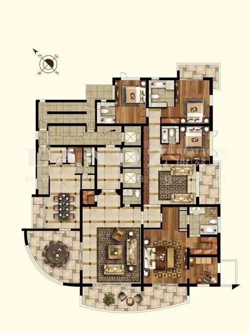 汤臣一品前排a栋高层蓶壹 120平客厅40平阳台 翠湖天地!