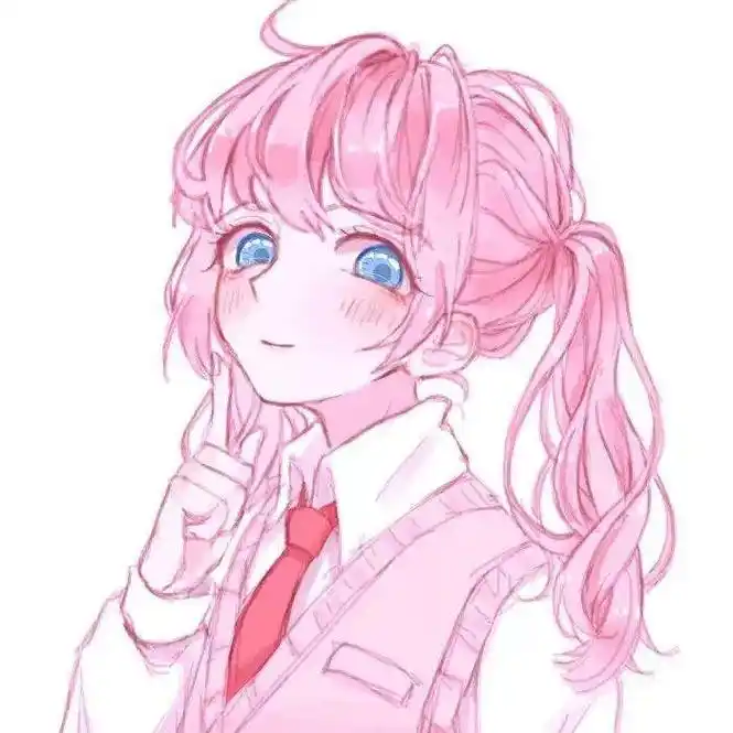 可爱女生头像 #粉色系 - 抖音