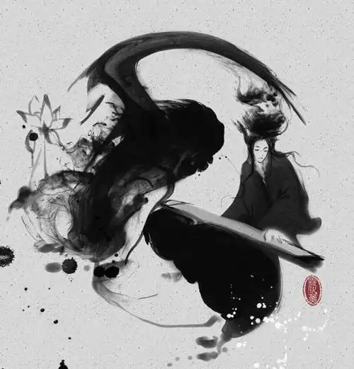 黑白水墨画一般的意境,衬托出人物的纯美.… - 堆糖,美图壁纸兴趣社区