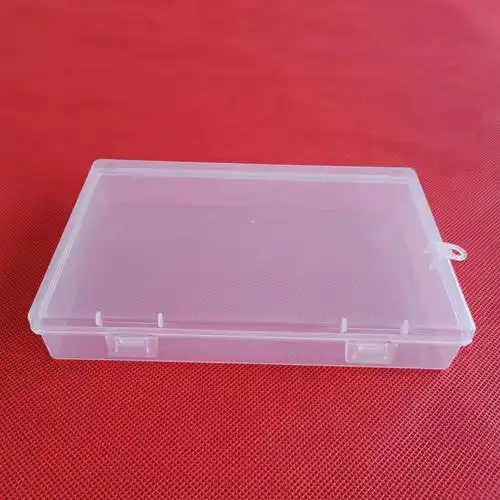 厂家直销长方形pp塑料盒透明零件储物塑胶盒通用产品包装盒带盖