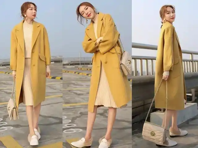 今年最不挑人的黄色大衣,学这4种搭配,穿上最美最显皮肤白!