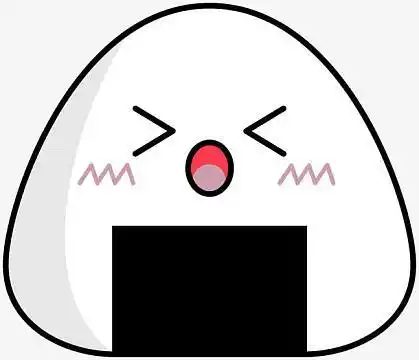 可爱三角饭团表情矢量素材
