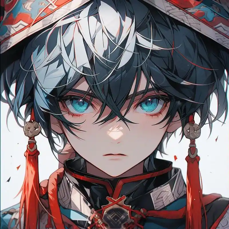 男生头像 | 第十三期 蓝发系列 梦幻纯青 酷 犹如蓝色的微风,轻盈而