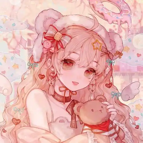 精选高清头像红色系微信头像这么可爱的画风燃爆了少女心