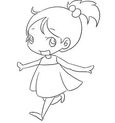 男孩简笔画人抬头看东西时的简笔画小女孩简笔画图片喜欢的试试吧仰头