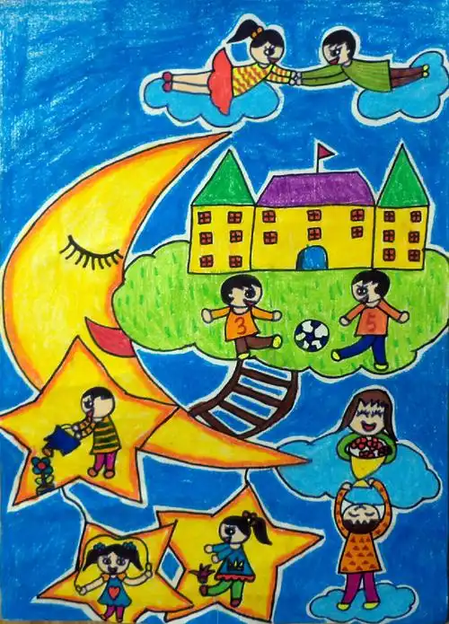 作者 孙妍 儿童画2 7岁 推荐人 范爱英