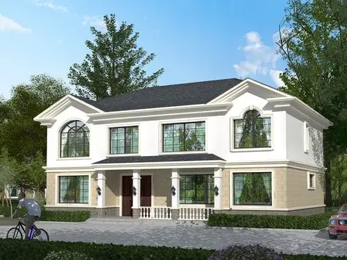 中式田园风格自建小别墅设计图,农村自建二层房屋