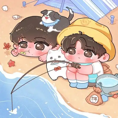 r]其实是我想去没去成啦#文轩  #碗盆  #cp  #摸鱼  #夏天  #q版人物