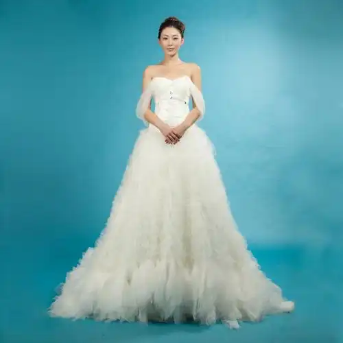 婚纱礼服 新款2013董璇同款拖尾婚纱 明…  去看看