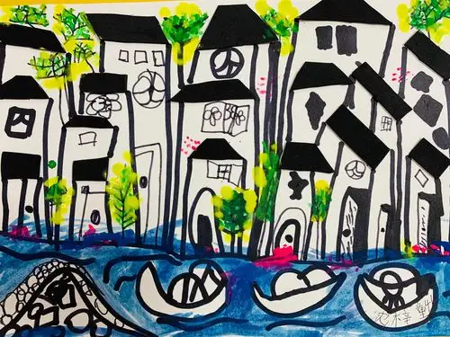 2020秋季儿童画创意班《江南》欣赏