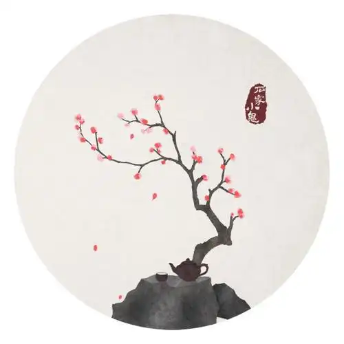 圆形水墨古风头像