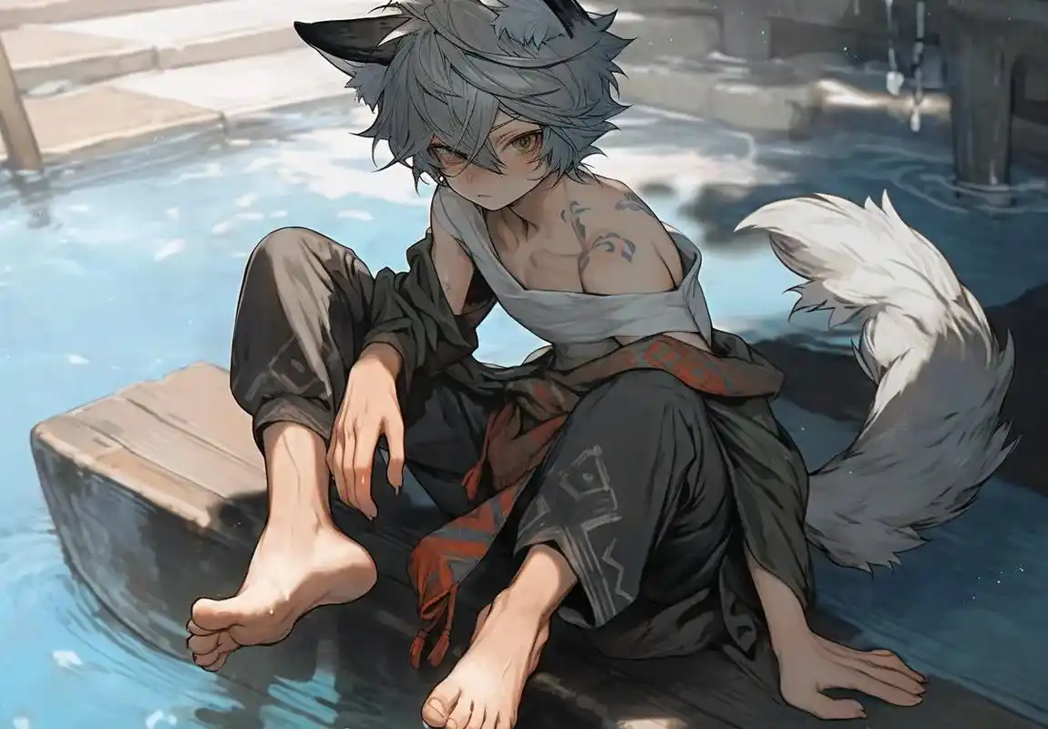 ai绘画生成 #动漫正太 #二次元男孩子 #足控 - 抖音