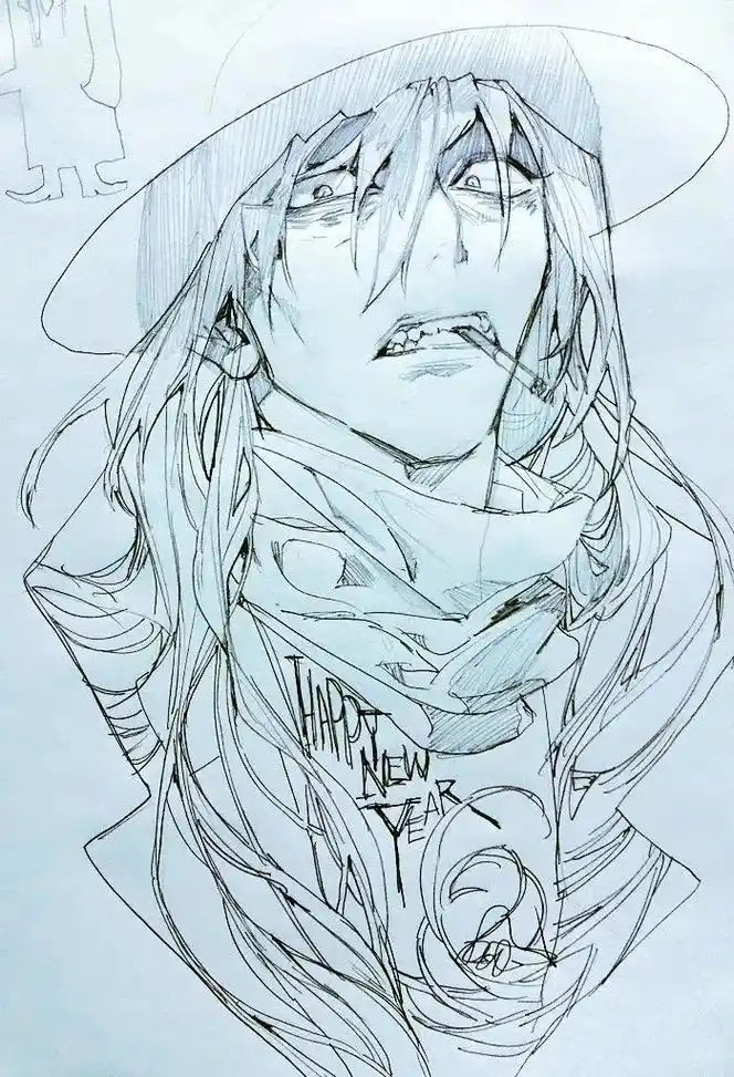 一组长发线稿参考!#画画 #板绘 #人物动态 #二次元 #线 - 抖音