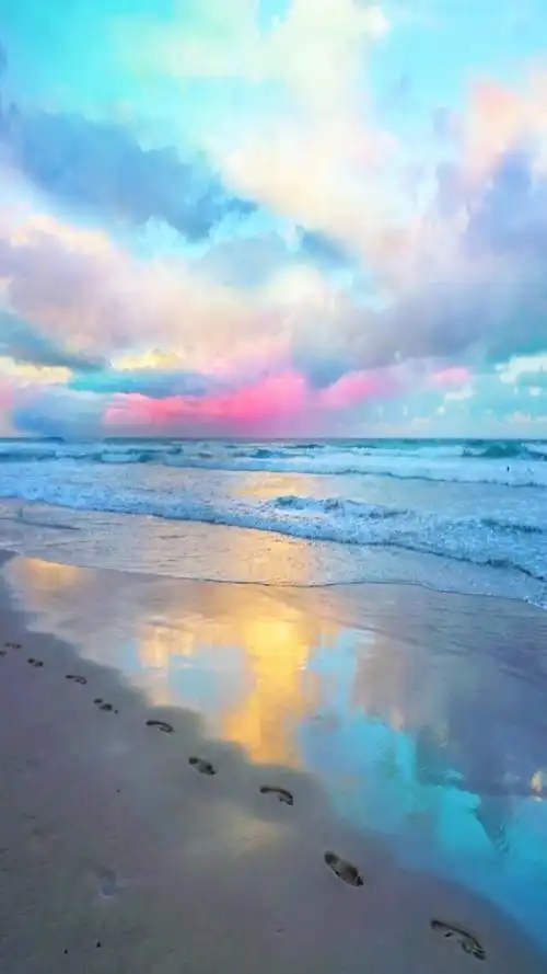 手机大全图片唯美浪漫海边天空风景图片手机壁纸大全